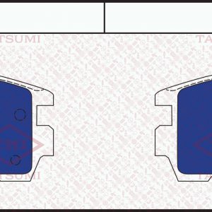 Колодки тормозные задние дисковые к-кт
