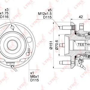 Ступица передняя