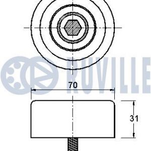 Ролик дополнительный руч. ремня