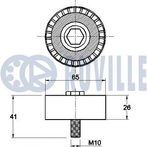Ролик-натяжитель ручейкового ремня
