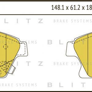 Колодки тормозные передние к-кт