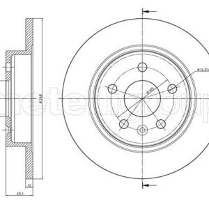 Диск тормозной задний
