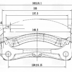 Скоба суппорта переднего