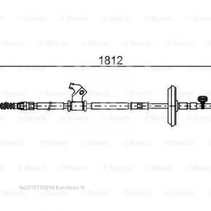 Трос стояночного тормоза левый