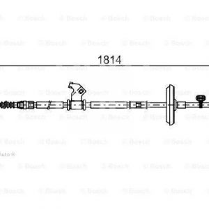 Трос стояночного тормоза правый