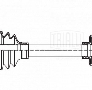 Полуось передняя левая