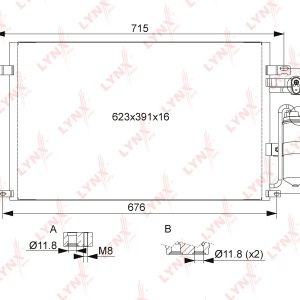 Радиатор кондиционера (конденсер)
