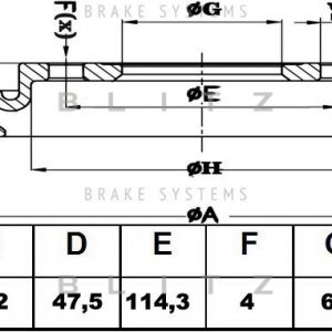 Диск тормозной передний вентилируемый