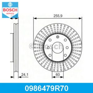 Диск тормозной передний вентилируемый
