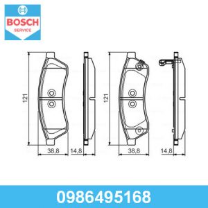 Колодки тормозные задние дисковые к-кт