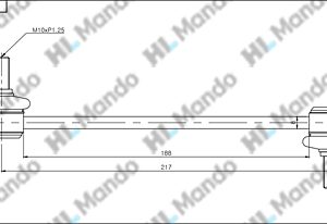 Стойка заднего стабилизатора