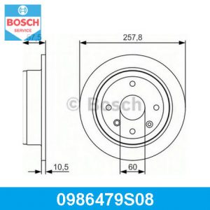 Диск тормозной задний