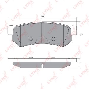 Колодки тормозные задние дисковые к-кт