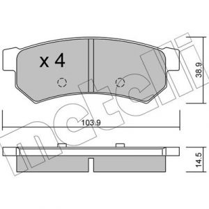 Колодки тормозные задние дисковые к-кт