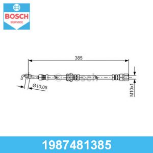 Шланг тормозной задний левый