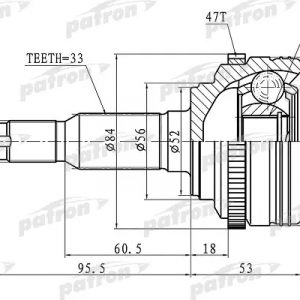 ШРУС наружный передний
