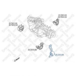 Опора двигателя левая