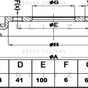 Диск тормозной передний вентилируемый