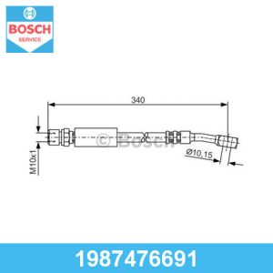 Шланг тормозной передний