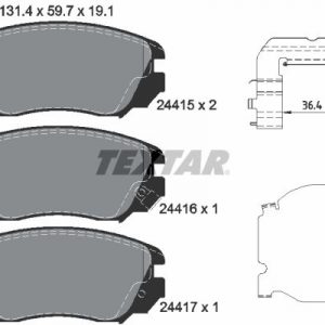 Колодки тормозные передние к-кт
