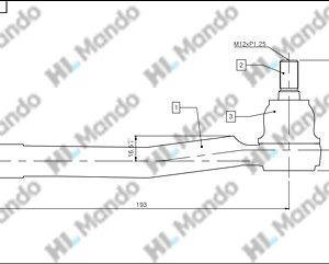 Наконечник рулевой левый