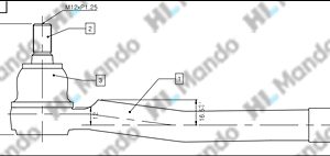 Наконечник рулевой правый