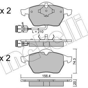 Колодки тормозные передние к-кт