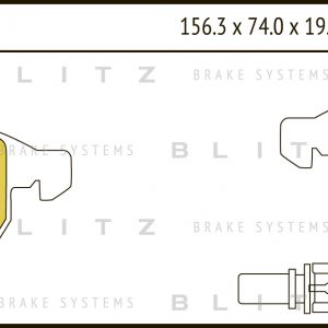 Колодки тормозные передние к-кт