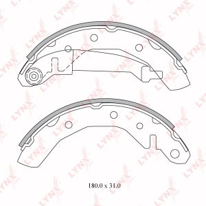 Колодки барабанные к-кт
