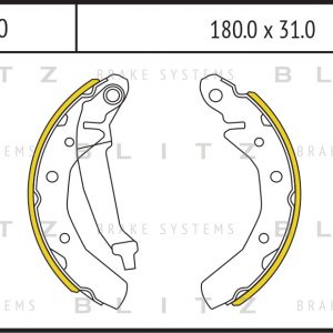 Колодки барабанные к-кт