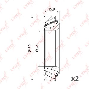 Подшипник ступицы (к-кт)