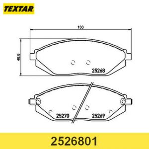 Колодки тормозные передние к-кт