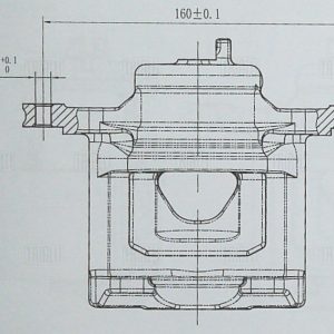 Суппорт тормозной передний правый
