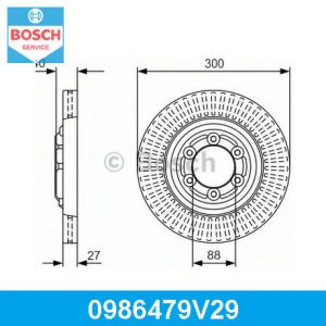Диск тормозной передний вентилируемый