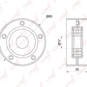 Ролик-натяжитель ручейкового ремня