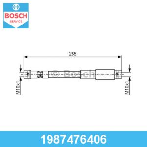 Шланг тормозной передний