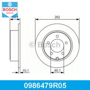 Диск тормозной задний