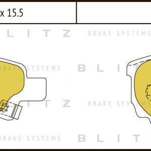 Колодки тормозные задние дисковые к-кт
