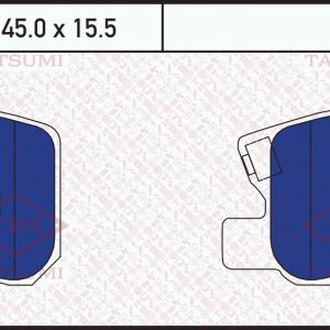 Колодки тормозные задние дисковые к-кт
