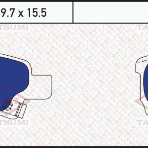 Колодки тормозные задние дисковые к-кт