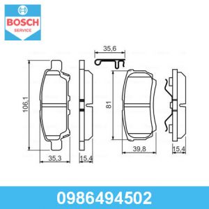 Колодки тормозные задние дисковые к-кт