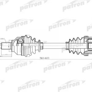 Полуось передняя правая