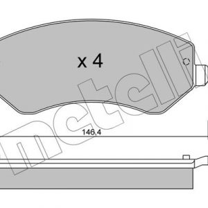 Колодки тормозные передние к-кт