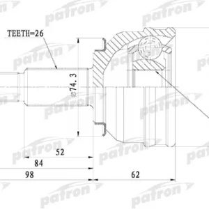 ШРУС наружный передний