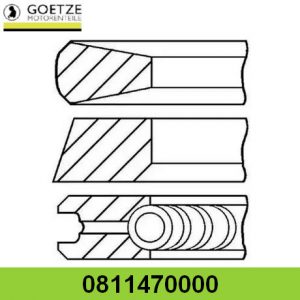 Кольца поршневые к-кт на 1 цилиндр