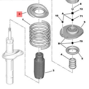 Опора передней пружины верхняя