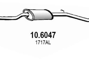 Глушитель средняя часть