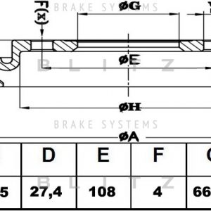 Диск тормозной передний вентилируемый