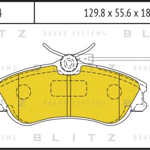 Колодки тормозные передние к-кт