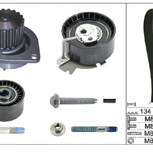 Насос водяной (помпа) + к-кт ремня ГРМ